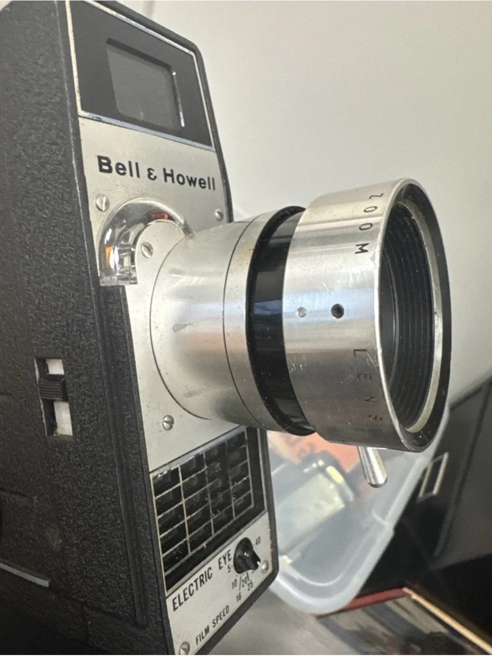 Vintage Bell & Howell 8mm Movie Camera with Dual Electric Eye & Case